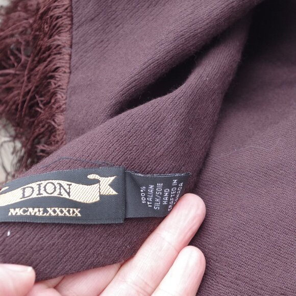 Vintage 100% Italian Scarf By Dion - Picture 3 of 4